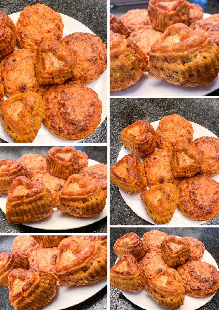 Rezept für herzhafte Pizza Muffins firsch aus dem Ofen fitness.at