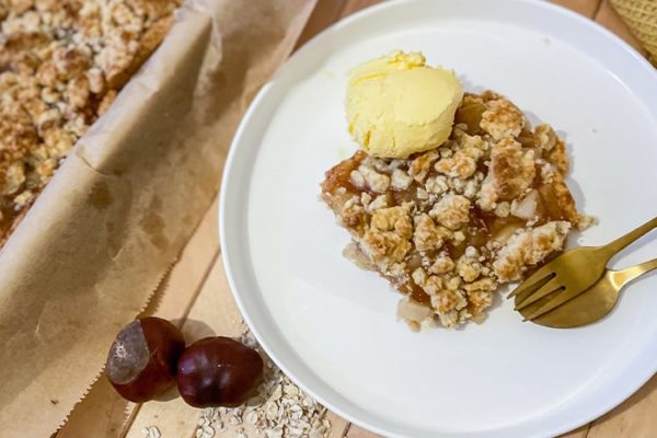 Rezept | Veganer Apfel-Streusel-Kuchen - fitness.at